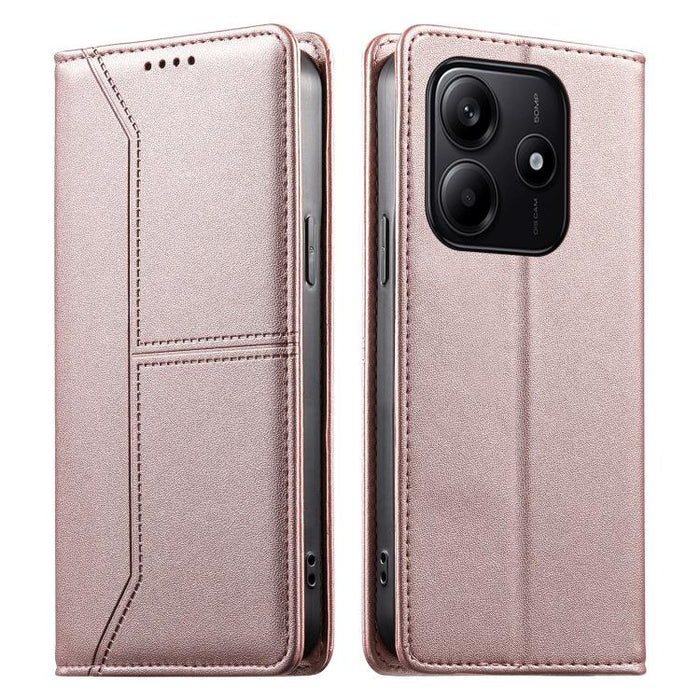 Funda para teléfono de cuero vegano magnética RFID con costuras, For Redmi A7 Pro 4G / 5G 171mm / Poco C85x 5G, For Redmi 15a 5G, For Redmi Turbo 5 Max 5G / Poco X8 Pro Max 5G, For Redmi Note 15 Pro+ 5G Global 163.3mm                                   ...