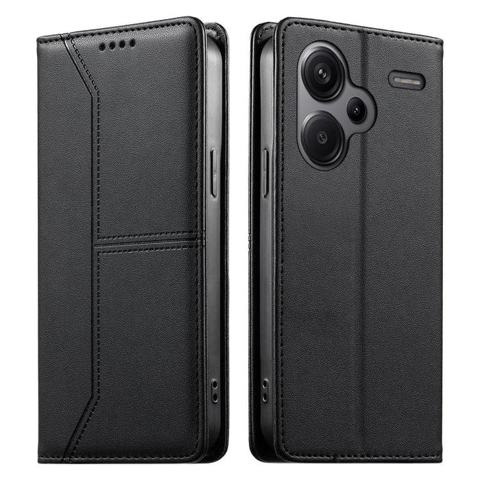 Funda para teléfono de cuero vegano magnética RFID con costuras, For Redmi 13 4G / 5G / Note 13R, For Redmi A3 / A3x / Poco C61, For Redmi K70 / K70 Pro / Poco F6 Pro, For Redmi Note 13 Pro 4G / Poco M6 Pro 4G, For Redmi 13C 4G / 5G / Poco C65         ...