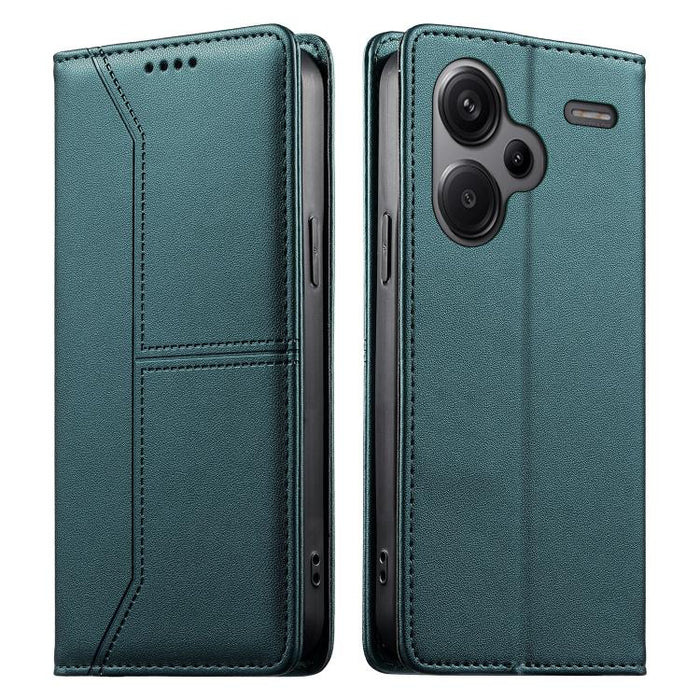 Funda para teléfono de cuero vegano magnética RFID con costuras, For Redmi 13 4G / 5G / Note 13R, For Redmi A3 / A3x / Poco C61, For Redmi K70 / K70 Pro / Poco F6 Pro, For Redmi Note 13 Pro 4G / Poco M6 Pro 4G, For Redmi 13C 4G / 5G / Poco C65         ...