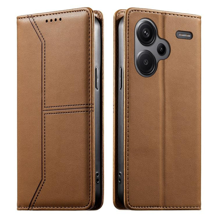 Funda para teléfono de cuero vegano magnética RFID con costuras, For Redmi 13 4G / 5G / Note 13R, For Redmi A3 / A3x / Poco C61, For Redmi K70 / K70 Pro / Poco F6 Pro, For Redmi Note 13 Pro 4G / Poco M6 Pro 4G, For Redmi 13C 4G / 5G / Poco C65         ...