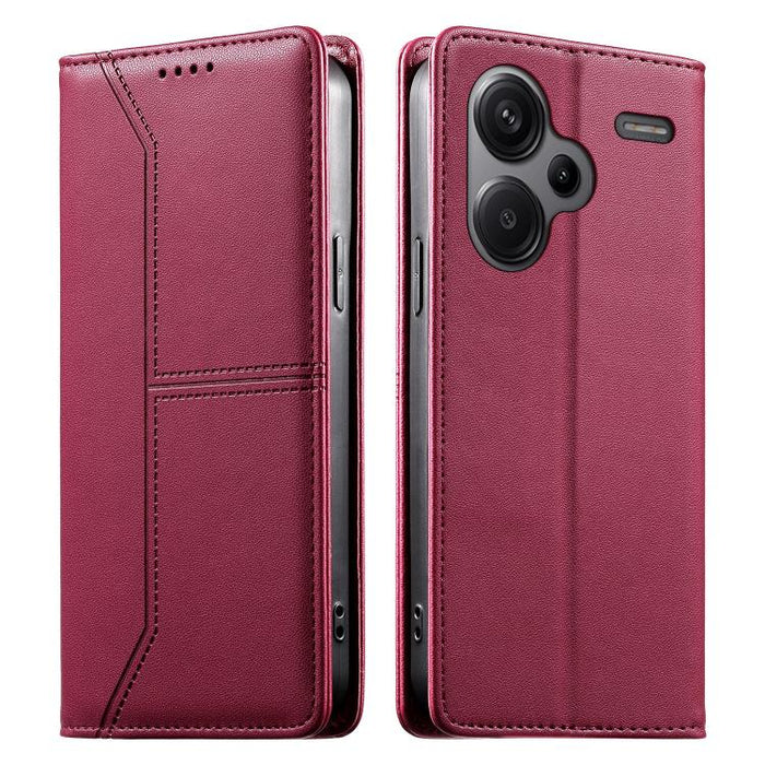 Funda para teléfono de cuero vegano magnética RFID con costuras, For Redmi 13 4G / 5G / Note 13R, For Redmi A3 / A3x / Poco C61, For Redmi K70 / K70 Pro / Poco F6 Pro, For Redmi Note 13 Pro 4G / Poco M6 Pro 4G, For Redmi 13C 4G / 5G / Poco C65         ...