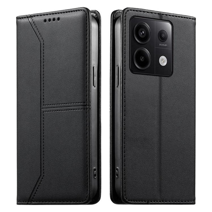 Funda para teléfono de cuero vegano magnética RFID con costuras, For Redmi 13 4G / 5G / Note 13R, For Redmi A3 / A3x / Poco C61, For Redmi K70 / K70 Pro / Poco F6 Pro, For Redmi Note 13 Pro 4G / Poco M6 Pro 4G, For Redmi 13C 4G / 5G / Poco C65         ...