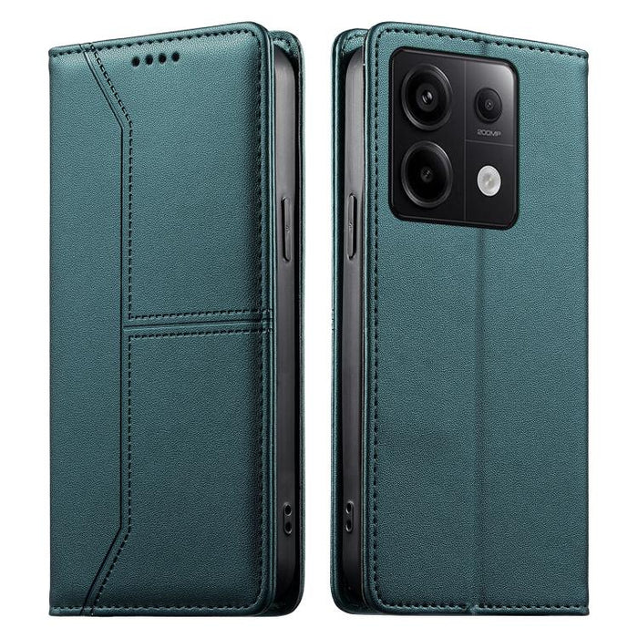 Funda para teléfono de cuero vegano magnética RFID con costuras, For Redmi 13 4G / 5G / Note 13R, For Redmi A3 / A3x / Poco C61, For Redmi K70 / K70 Pro / Poco F6 Pro, For Redmi Note 13 Pro 4G / Poco M6 Pro 4G, For Redmi 13C 4G / 5G / Poco C65         ...