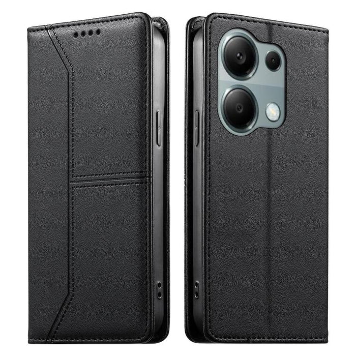 Funda para teléfono de cuero vegano magnética RFID con costuras, For Redmi 13 4G / 5G / Note 13R, For Redmi A3 / A3x / Poco C61, For Redmi K70 / K70 Pro / Poco F6 Pro, For Redmi Note 13 Pro 4G / Poco M6 Pro 4G, For Redmi 13C 4G / 5G / Poco C65         ...
