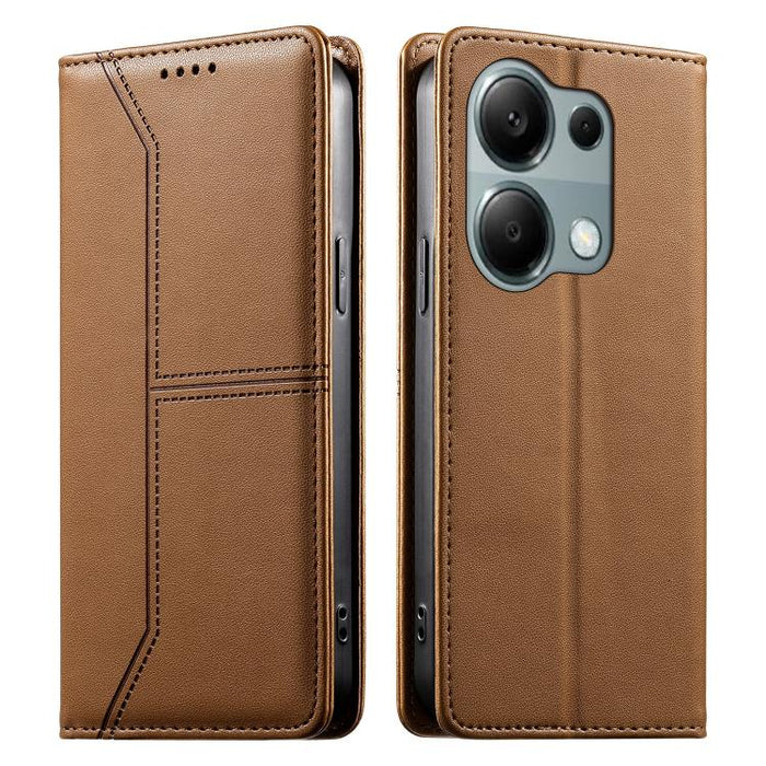 Funda para teléfono de cuero vegano magnética RFID con costuras, For Redmi 13 4G / 5G / Note 13R, For Redmi A3 / A3x / Poco C61, For Redmi K70 / K70 Pro / Poco F6 Pro, For Redmi Note 13 Pro 4G / Poco M6 Pro 4G, For Redmi 13C 4G / 5G / Poco C65         ...