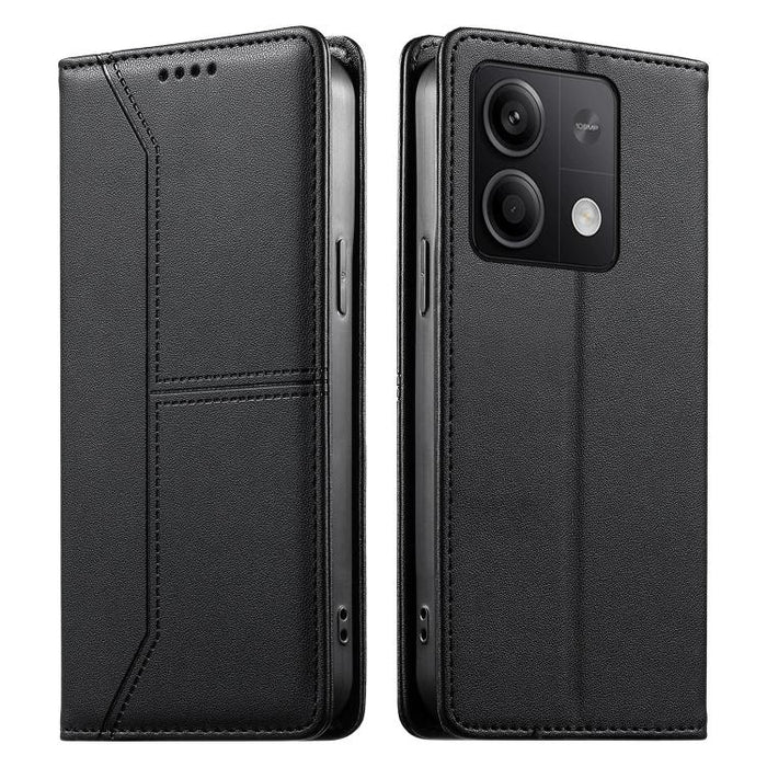 Funda para teléfono de cuero vegano magnética RFID con costuras, For Redmi 13 4G / 5G / Note 13R, For Redmi A3 / A3x / Poco C61, For Redmi K70 / K70 Pro / Poco F6 Pro, For Redmi Note 13 Pro 4G / Poco M6 Pro 4G, For Redmi 13C 4G / 5G / Poco C65         ...