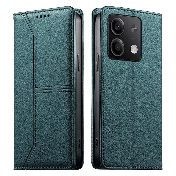Funda para teléfono de cuero vegano magnética RFID con costuras, For Redmi 13 4G / 5G / Note 13R, For Redmi A3 / A3x / Poco C61, For Redmi K70 / K70 Pro / Poco F6 Pro, For Redmi Note 13 Pro 4G / Poco M6 Pro 4G, For Redmi 13C 4G / 5G / Poco C65         ...