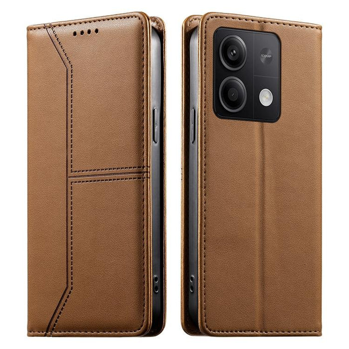Funda para teléfono de cuero vegano magnética RFID con costuras, For Redmi 13 4G / 5G / Note 13R, For Redmi A3 / A3x / Poco C61, For Redmi K70 / K70 Pro / Poco F6 Pro, For Redmi Note 13 Pro 4G / Poco M6 Pro 4G, For Redmi 13C 4G / 5G / Poco C65         ...
