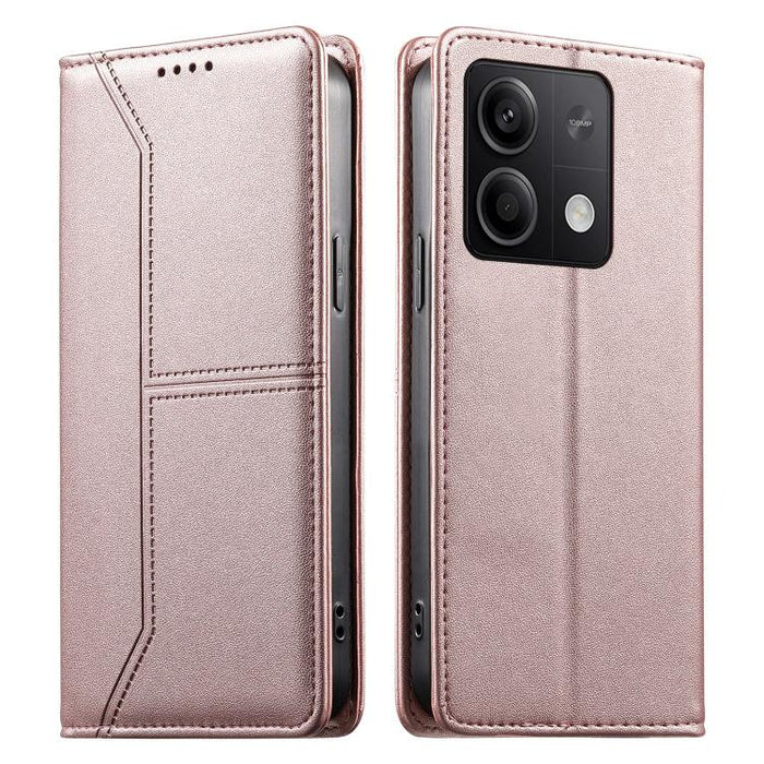 Funda para teléfono de cuero vegano magnética RFID con costuras, For Redmi 13 4G / 5G / Note 13R, For Redmi A3 / A3x / Poco C61, For Redmi K70 / K70 Pro / Poco F6 Pro, For Redmi Note 13 Pro 4G / Poco M6 Pro 4G, For Redmi 13C 4G / 5G / Poco C65         ...