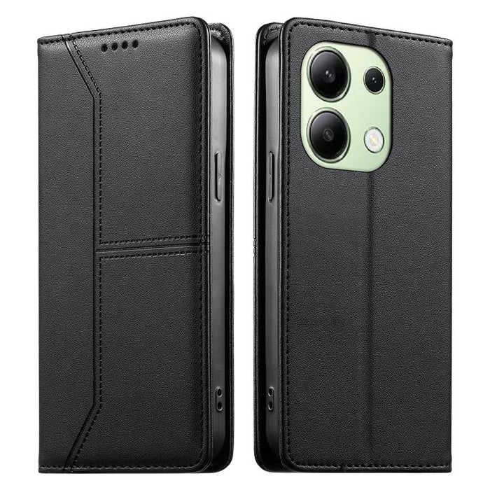 Funda para teléfono de cuero vegano magnética RFID con costuras, For Redmi 13 4G / 5G / Note 13R, For Redmi A3 / A3x / Poco C61, For Redmi K70 / K70 Pro / Poco F6 Pro, For Redmi Note 13 Pro 4G / Poco M6 Pro 4G, For Redmi 13C 4G / 5G / Poco C65         ...