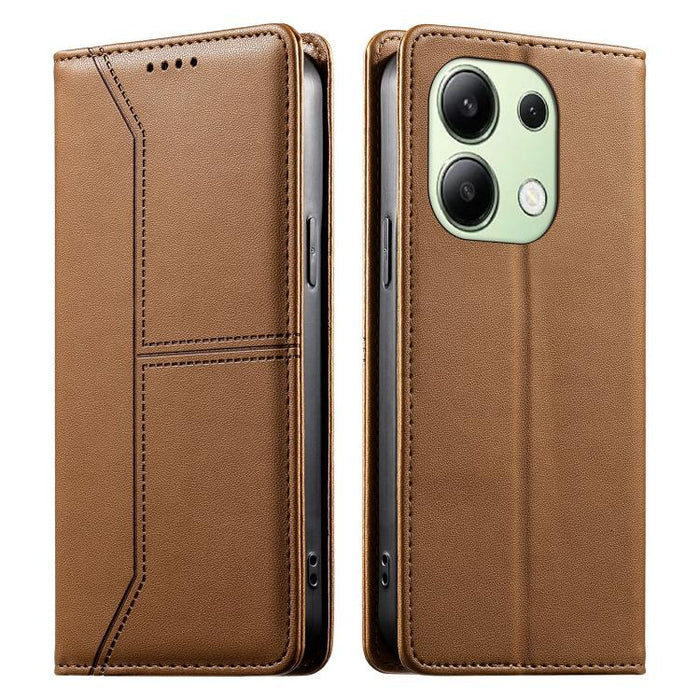 Funda para teléfono de cuero vegano magnética RFID con costuras, For Redmi 13 4G / 5G / Note 13R, For Redmi A3 / A3x / Poco C61, For Redmi K70 / K70 Pro / Poco F6 Pro, For Redmi Note 13 Pro 4G / Poco M6 Pro 4G, For Redmi 13C 4G / 5G / Poco C65         ...