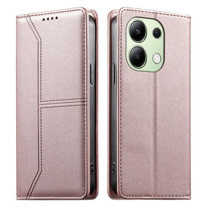 Funda para teléfono de cuero vegano magnética RFID con costuras, For Redmi 13 4G / 5G / Note 13R, For Redmi A3 / A3x / Poco C61, For Redmi K70 / K70 Pro / Poco F6 Pro, For Redmi Note 13 Pro 4G / Poco M6 Pro 4G, For Redmi 13C 4G / 5G / Poco C65         ...