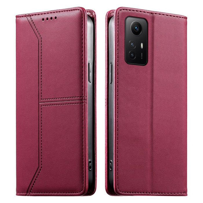 Funda para teléfono de cuero vegano magnética RFID con costuras, For Redmi 13 4G / 5G / Note 13R, For Redmi A3 / A3x / Poco C61, For Redmi K70 / K70 Pro / Poco F6 Pro, For Redmi Note 13 Pro 4G / Poco M6 Pro 4G, For Redmi 13C 4G / 5G / Poco C65         ...
