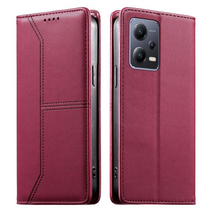 Funda para teléfono de cuero vegano magnética RFID con costuras, For Redmi 13 4G / 5G / Note 13R, For Redmi A3 / A3x / Poco C61, For Redmi K70 / K70 Pro / Poco F6 Pro, For Redmi Note 13 Pro 4G / Poco M6 Pro 4G, For Redmi 13C 4G / 5G / Poco C65         ...