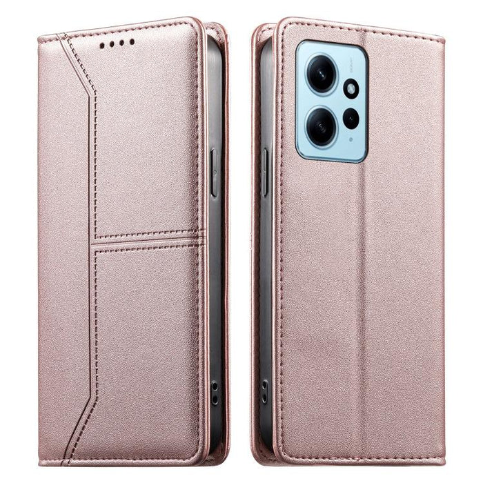 Funda para teléfono de cuero vegano magnética RFID con costuras, For Redmi 13 4G / 5G / Note 13R, For Redmi A3 / A3x / Poco C61, For Redmi K70 / K70 Pro / Poco F6 Pro, For Redmi Note 13 Pro 4G / Poco M6 Pro 4G, For Redmi 13C 4G / 5G / Poco C65         ...
