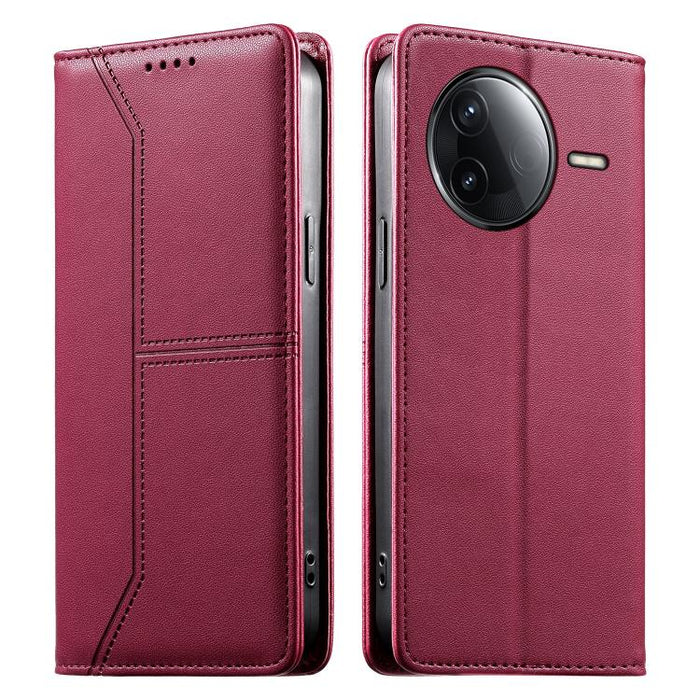 Funda para teléfono de cuero vegano magnética RFID con costuras, For Redmi A7 Pro 4G / 5G 171mm / Poco C85x 5G, For Redmi 15a 5G, For Redmi Turbo 5 Max 5G / Poco X8 Pro Max 5G, For Redmi Note 15 Pro+ 5G Global 163.3mm                                   ...
