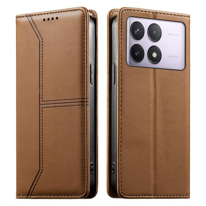 Funda para teléfono de cuero vegano magnética RFID con costuras, For Redmi 13 4G / 5G / Note 13R, For Redmi A3 / A3x / Poco C61, For Redmi K70 / K70 Pro / Poco F6 Pro, For Redmi Note 13 Pro 4G / Poco M6 Pro 4G, For Redmi 13C 4G / 5G / Poco C65         ...