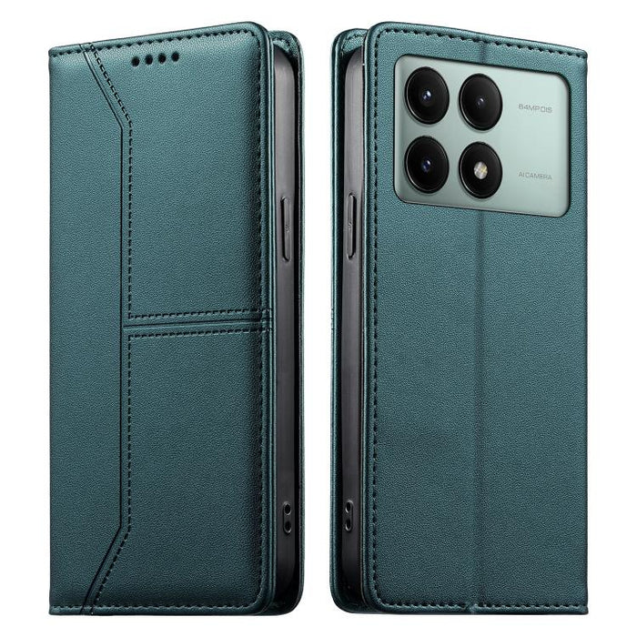 Funda para teléfono de cuero vegano magnética RFID con costuras, For Redmi 13 4G / 5G / Note 13R, For Redmi A3 / A3x / Poco C61, For Redmi K70 / K70 Pro / Poco F6 Pro, For Redmi Note 13 Pro 4G / Poco M6 Pro 4G, For Redmi 13C 4G / 5G / Poco C65         ...