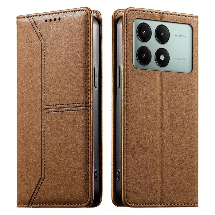 Funda para teléfono de cuero vegano magnética RFID con costuras, For Redmi 13 4G / 5G / Note 13R, For Redmi A3 / A3x / Poco C61, For Redmi K70 / K70 Pro / Poco F6 Pro, For Redmi Note 13 Pro 4G / Poco M6 Pro 4G, For Redmi 13C 4G / 5G / Poco C65         ...
