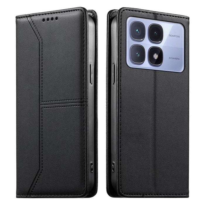Funda para teléfono de cuero vegano magnética RFID con costuras, For Redmi A7 Pro 4G / 5G 171mm / Poco C85x 5G, For Redmi 15a 5G, For Redmi Turbo 5 Max 5G / Poco X8 Pro Max 5G, For Redmi Note 15 Pro+ 5G Global 163.3mm                                   ...