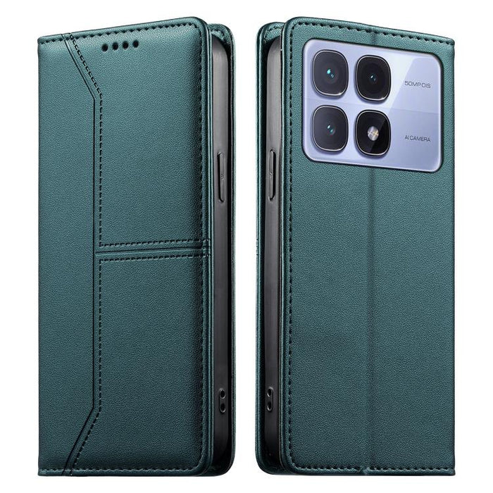 Funda para teléfono de cuero vegano magnética RFID con costuras, For Redmi A7 Pro 4G / 5G 171mm / Poco C85x 5G, For Redmi 15a 5G, For Redmi Turbo 5 Max 5G / Poco X8 Pro Max 5G, For Redmi Note 15 Pro+ 5G Global 163.3mm                                   ...