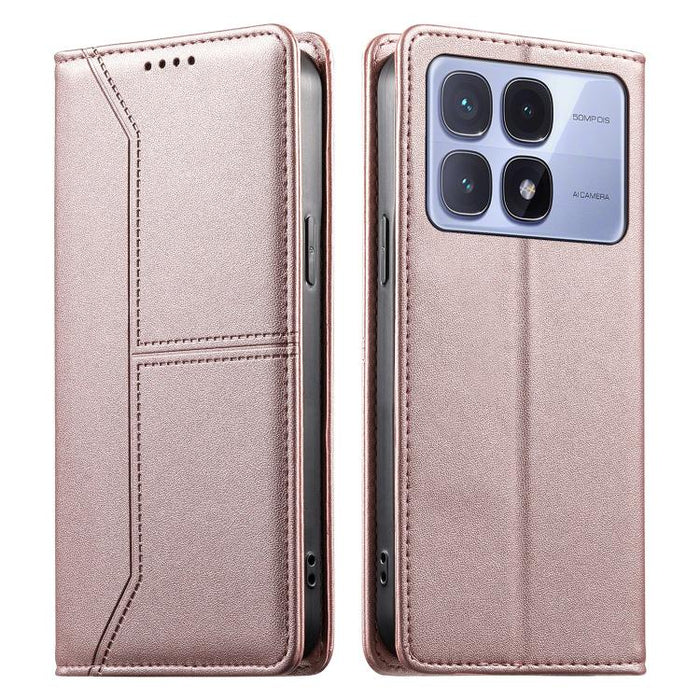 Funda para teléfono de cuero vegano magnética RFID con costuras, For Redmi A7 Pro 4G / 5G 171mm / Poco C85x 5G, For Redmi 15a 5G, For Redmi Turbo 5 Max 5G / Poco X8 Pro Max 5G, For Redmi Note 15 Pro+ 5G Global 163.3mm                                   ...