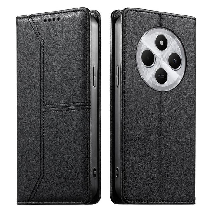 Funda para teléfono de cuero vegano magnética RFID con costuras, For Redmi A7 Pro 4G / 5G 171mm / Poco C85x 5G, For Redmi 15a 5G, For Redmi Turbo 5 Max 5G / Poco X8 Pro Max 5G, For Redmi Note 15 Pro+ 5G Global 163.3mm                                   ...
