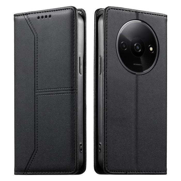 Funda para teléfono de cuero vegano magnética RFID con costuras, For Redmi 13 4G / 5G / Note 13R, For Redmi A3 / A3x / Poco C61, For Redmi K70 / K70 Pro / Poco F6 Pro, For Redmi Note 13 Pro 4G / Poco M6 Pro 4G, For Redmi 13C 4G / 5G / Poco C65         ...