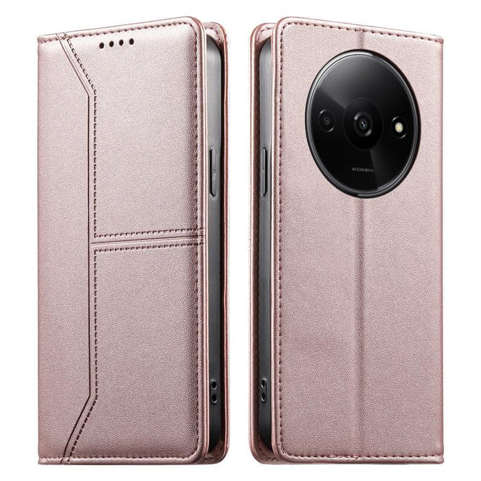 Funda para teléfono de cuero vegano magnética RFID con costuras, For Redmi 13 4G / 5G / Note 13R, For Redmi A3 / A3x / Poco C61, For Redmi K70 / K70 Pro / Poco F6 Pro, For Redmi Note 13 Pro 4G / Poco M6 Pro 4G, For Redmi 13C 4G / 5G / Poco C65         ...