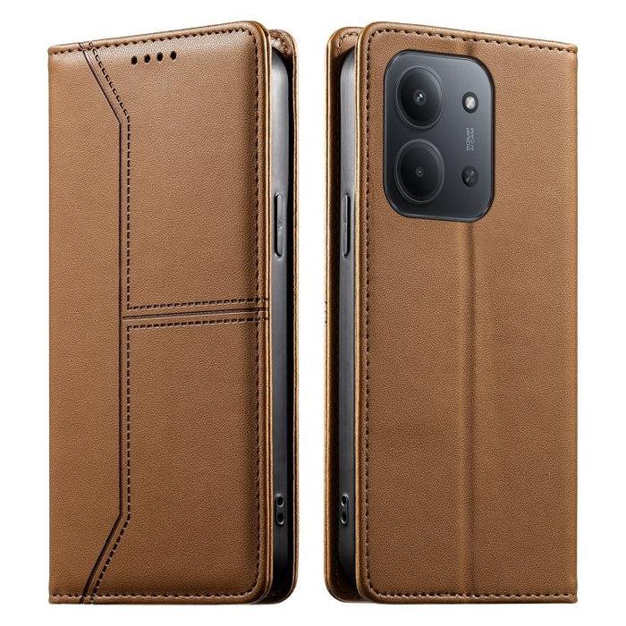 Funda para teléfono de cuero vegano magnética RFID con costuras, For Redmi A7 Pro 4G / 5G 171mm / Poco C85x 5G, For Redmi 15a 5G, For Redmi Turbo 5 Max 5G / Poco X8 Pro Max 5G, For Redmi Note 15 Pro+ 5G Global 163.3mm                                   ...