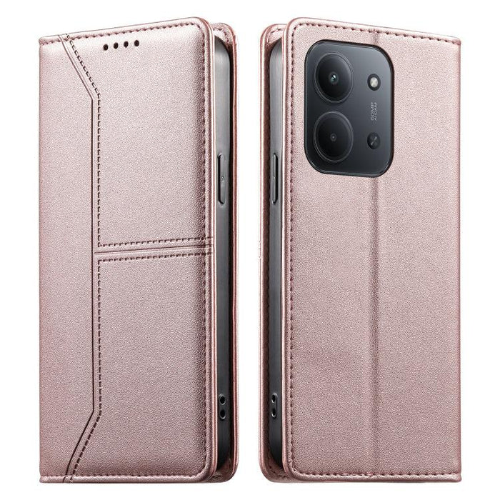 Funda para teléfono de cuero vegano magnética RFID con costuras, For Redmi A7 Pro 4G / 5G 171mm / Poco C85x 5G, For Redmi 15a 5G, For Redmi Turbo 5 Max 5G / Poco X8 Pro Max 5G, For Redmi Note 15 Pro+ 5G Global 163.3mm                                   ...