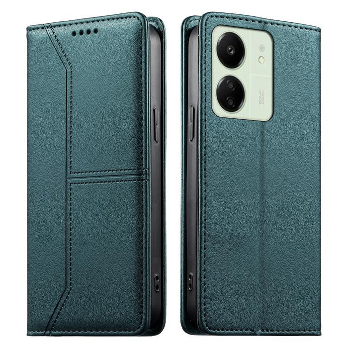 Funda para teléfono de cuero vegano magnética RFID con costuras, For Redmi 13 4G / 5G / Note 13R, For Redmi A3 / A3x / Poco C61, For Redmi K70 / K70 Pro / Poco F6 Pro, For Redmi Note 13 Pro 4G / Poco M6 Pro 4G, For Redmi 13C 4G / 5G / Poco C65         ...
