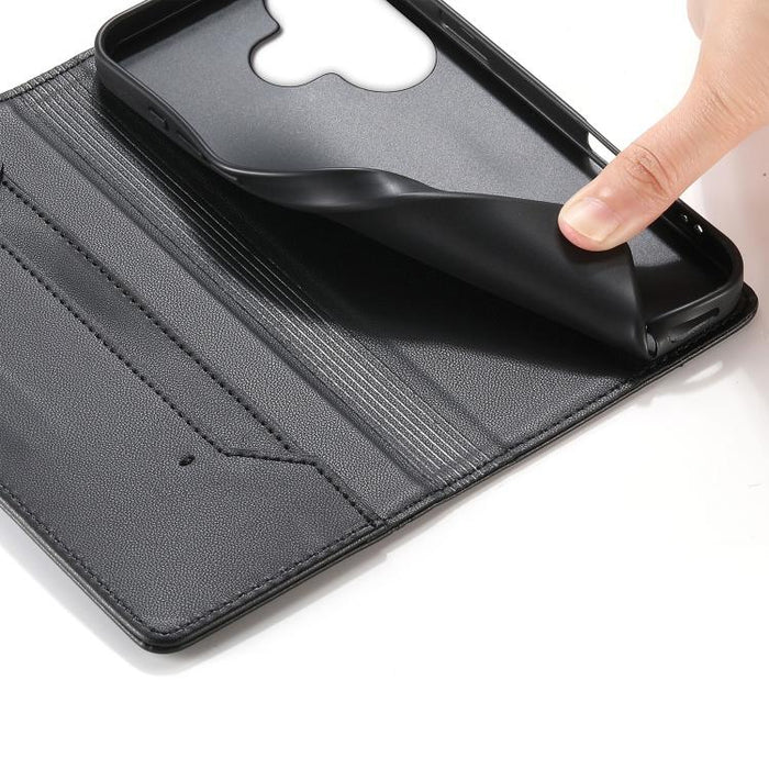 Funda para teléfono de cuero vegano magnética RFID con costuras, For Redmi 13 4G / 5G / Note 13R, For Redmi A3 / A3x / Poco C61, For Redmi K70 / K70 Pro / Poco F6 Pro, For Redmi Note 13 Pro 4G / Poco M6 Pro 4G, For Redmi 13C 4G / 5G / Poco C65         ...