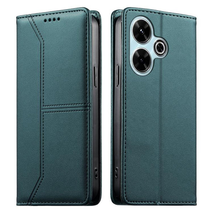 Funda para teléfono de cuero vegano magnética RFID con costuras, For Redmi 13 4G / 5G / Note 13R, For Redmi A3 / A3x / Poco C61, For Redmi K70 / K70 Pro / Poco F6 Pro, For Redmi Note 13 Pro 4G / Poco M6 Pro 4G, For Redmi 13C 4G / 5G / Poco C65         ...