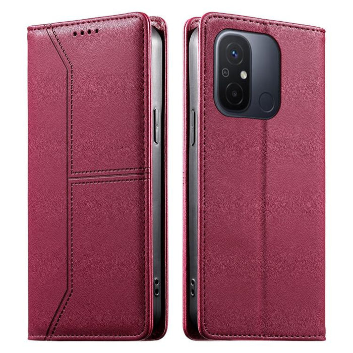 Funda para teléfono de cuero vegano magnética RFID con costuras, For Redmi 13 4G / 5G / Note 13R, For Redmi A3 / A3x / Poco C61, For Redmi K70 / K70 Pro / Poco F6 Pro, For Redmi Note 13 Pro 4G / Poco M6 Pro 4G, For Redmi 13C 4G / 5G / Poco C65         ...