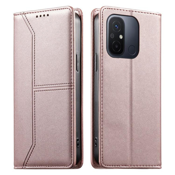 Funda para teléfono de cuero vegano magnética RFID con costuras, For Redmi 13 4G / 5G / Note 13R, For Redmi A3 / A3x / Poco C61, For Redmi K70 / K70 Pro / Poco F6 Pro, For Redmi Note 13 Pro 4G / Poco M6 Pro 4G, For Redmi 13C 4G / 5G / Poco C65         ...