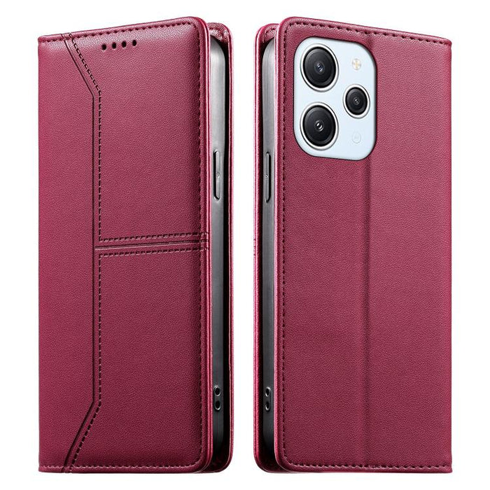 Funda para teléfono de cuero vegano magnética RFID con costuras, For Redmi 13 4G / 5G / Note 13R, For Redmi A3 / A3x / Poco C61, For Redmi K70 / K70 Pro / Poco F6 Pro, For Redmi Note 13 Pro 4G / Poco M6 Pro 4G, For Redmi 13C 4G / 5G / Poco C65         ...