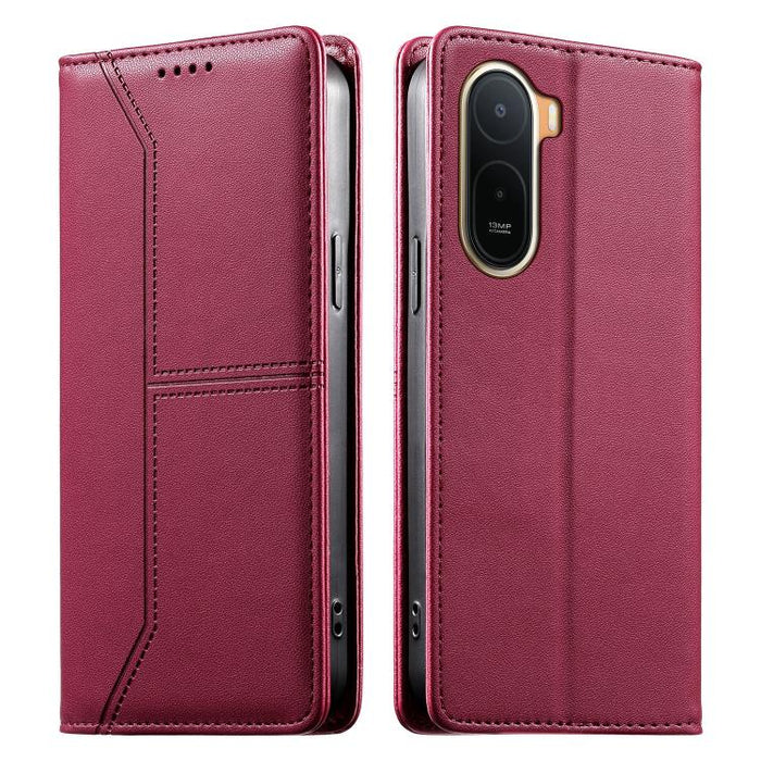 Funda para teléfono de cuero vegano magnética RFID con costuras, For Redmi A7 Pro 4G / 5G 171mm / Poco C85x 5G, For Redmi 15a 5G, For Redmi Turbo 5 Max 5G / Poco X8 Pro Max 5G, For Redmi Note 15 Pro+ 5G Global 163.3mm                                   ...