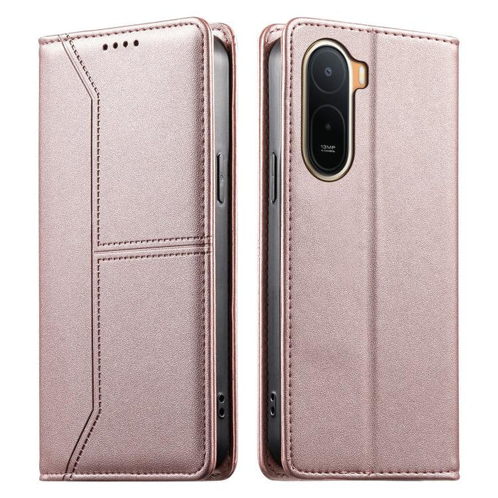 Funda para teléfono de cuero vegano magnética RFID con costuras, For Redmi A7 Pro 4G / 5G 171mm / Poco C85x 5G, For Redmi 15a 5G, For Redmi Turbo 5 Max 5G / Poco X8 Pro Max 5G, For Redmi Note 15 Pro+ 5G Global 163.3mm                                   ...