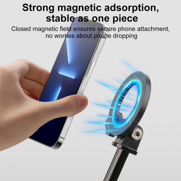 Mini trípode magnético para teléfono, palo selfie extensible, soporte para teléfono