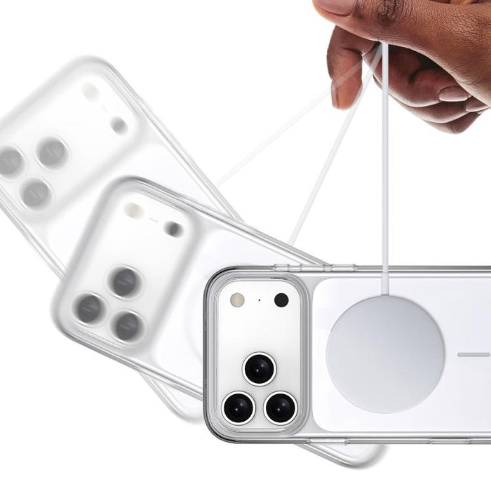 Funda magnética translúcida a prueba de golpes para teléfono (PC), For iPhone 17 Pro Max, For iPhone 17 Pro