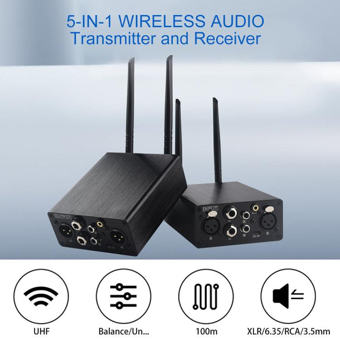Conjunto de transmisor y receptor de audio inalámbrico XLR AU680A, US Plug, EU Plug, UK Plug, AU Plug