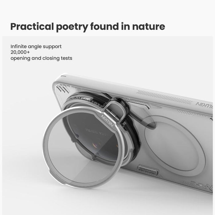 Funda magnética transparente para teléfono NILLKIN Iceblade Prop CamShield, For Xiaomi 17 Ultra