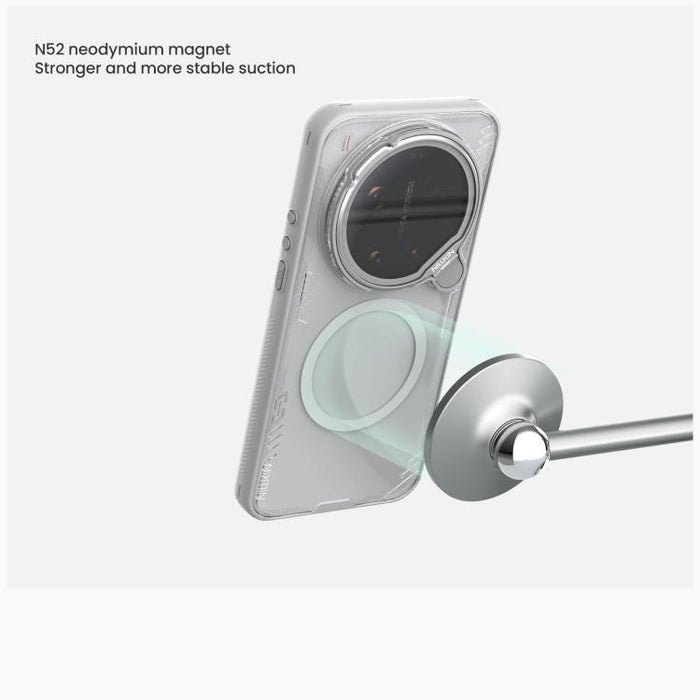 Funda magnética transparente para teléfono NILLKIN Iceblade Prop CamShield, For Xiaomi 17 Ultra