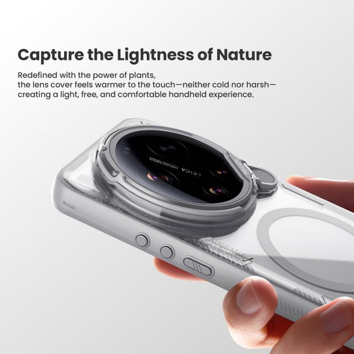 Funda magnética transparente para teléfono NILLKIN Iceblade Prop CamShield, For Xiaomi 17 Ultra