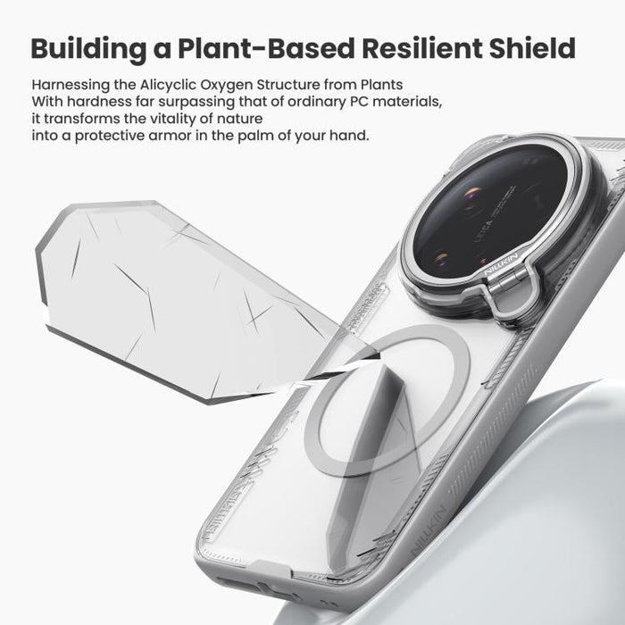Funda magnética transparente para teléfono NILLKIN Iceblade Prop CamShield, For Xiaomi 17 Ultra