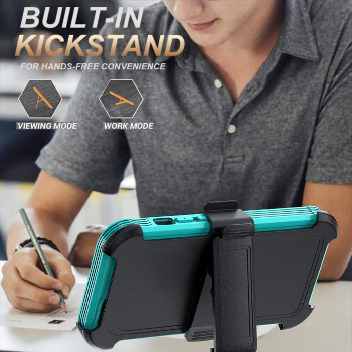 Funda magnética acrílica de cobertura total para teléfono con clip trasero, For iPhone 14 / 13, For iPhone 14 Pro, For iPhone 14 Pro Max, For iPhone 13 Pro Max, For iPhone 13 Pro, For iPhone 12 / 12 Pro, For iPhone 12 Pro Max