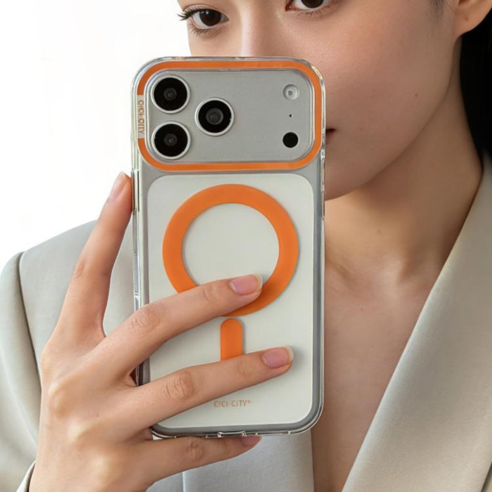 Funda magnética transparente autorreparable para teléfono CICI-CITY IMD, For iPhone 17 Pro Max, For iPhone 17 Pro