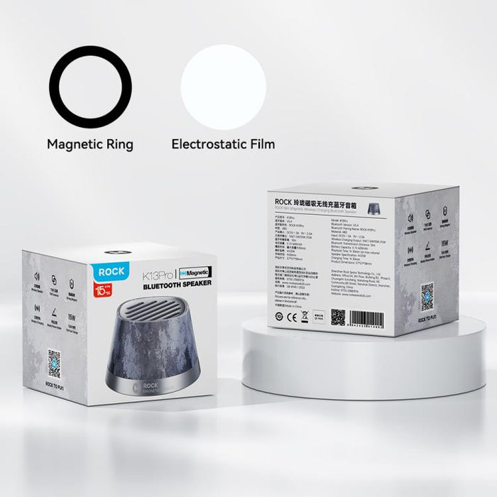 Altavoz Bluetooth con carga inalámbrica magnética ROCK K13 Pro Mini
