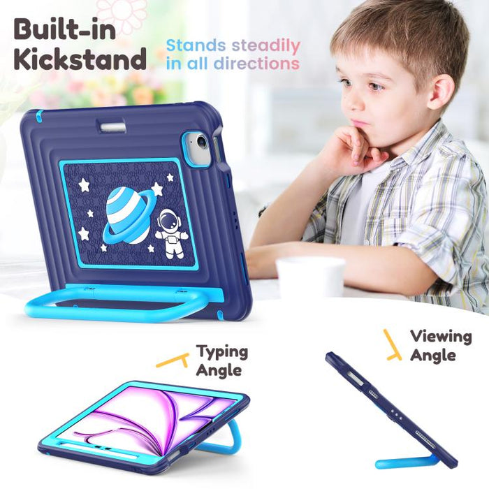 Funda híbrida de silicona para tablet PC con asa y correa para el hombro., For iPad Air 11 2026 / 2025 / 2024, For iPad 2025 / 2022, For iPad mini 2024 / mini 6